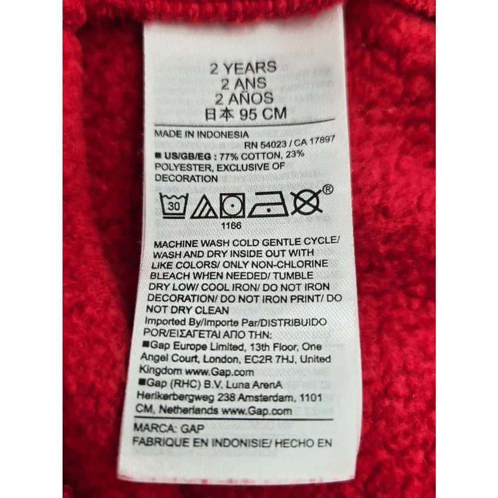 GAP x DISNEY 2024 KIDS MICKEY MODERN RED SWEAT PANT SIZE TODDLER 2 YEARS